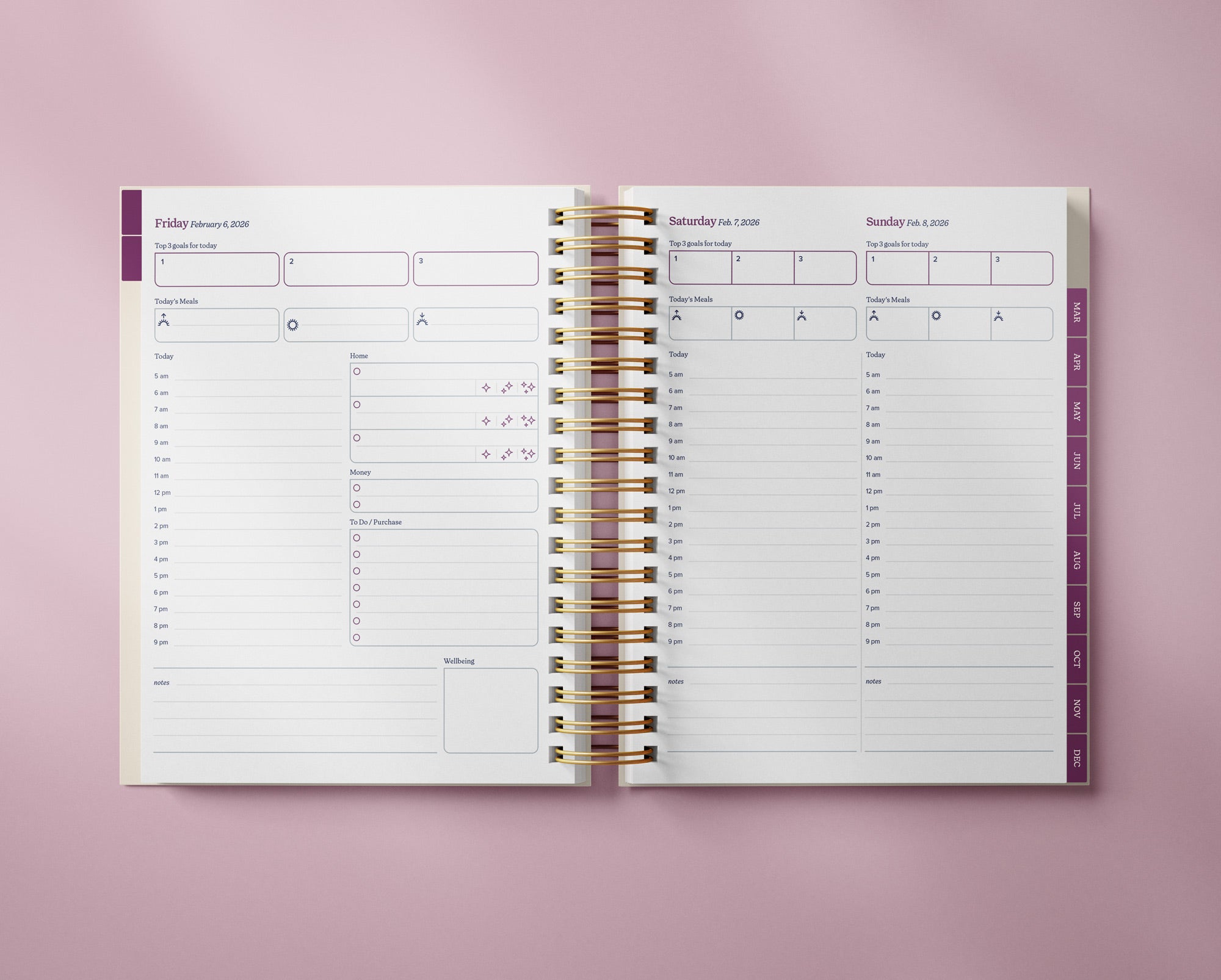 The Well Ordered Day Planner - 2026 Edition (Not Quite Perfect)