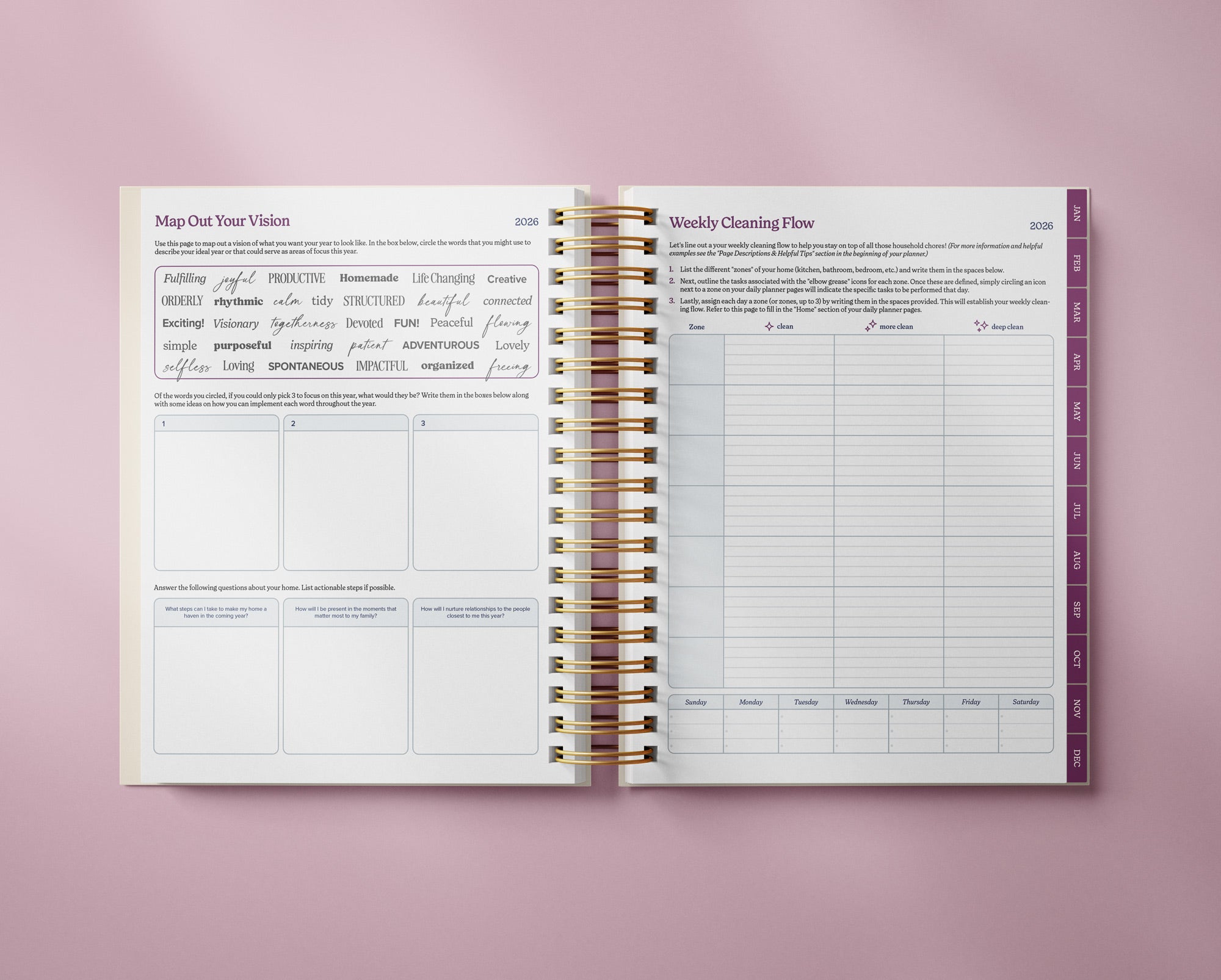 The Well Ordered Day Planner - 2026 Edition (Not Quite Perfect)