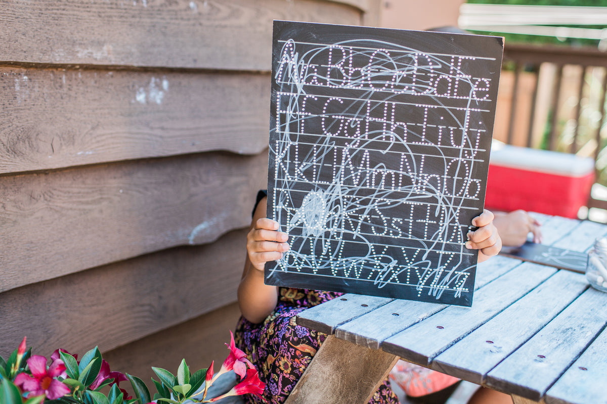 ABC Trace-n-Erase Chalkboard® (lined)