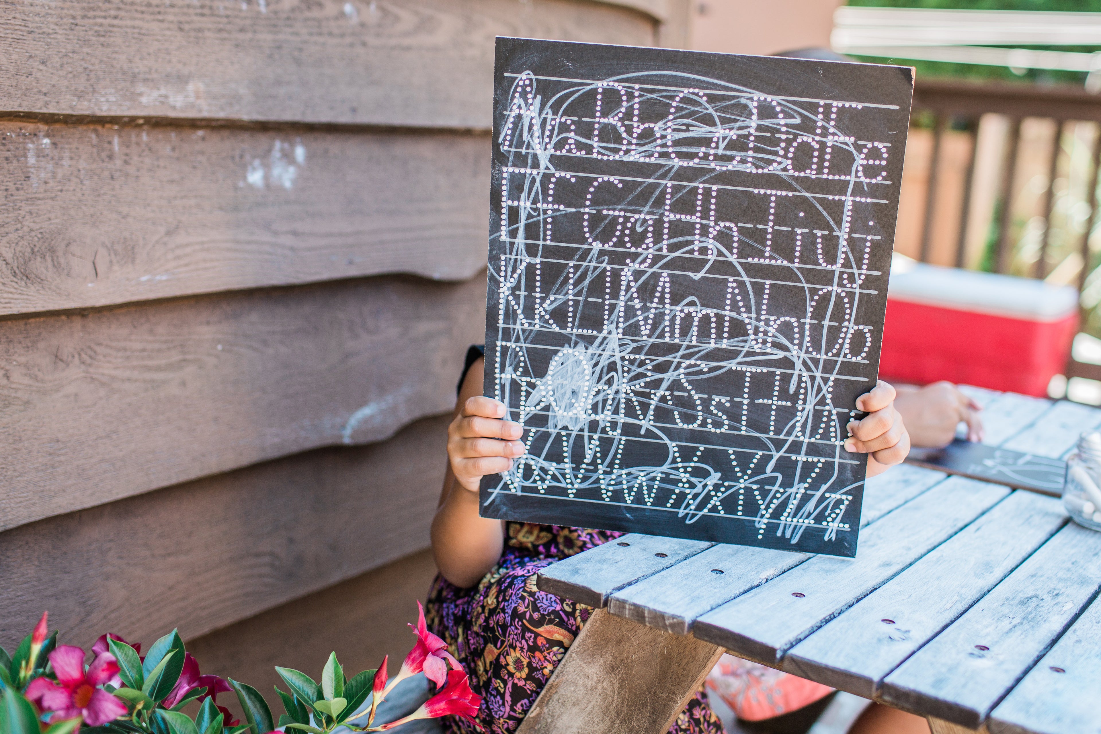 ABC Trace-n-Erase Chalkboard® (lined)