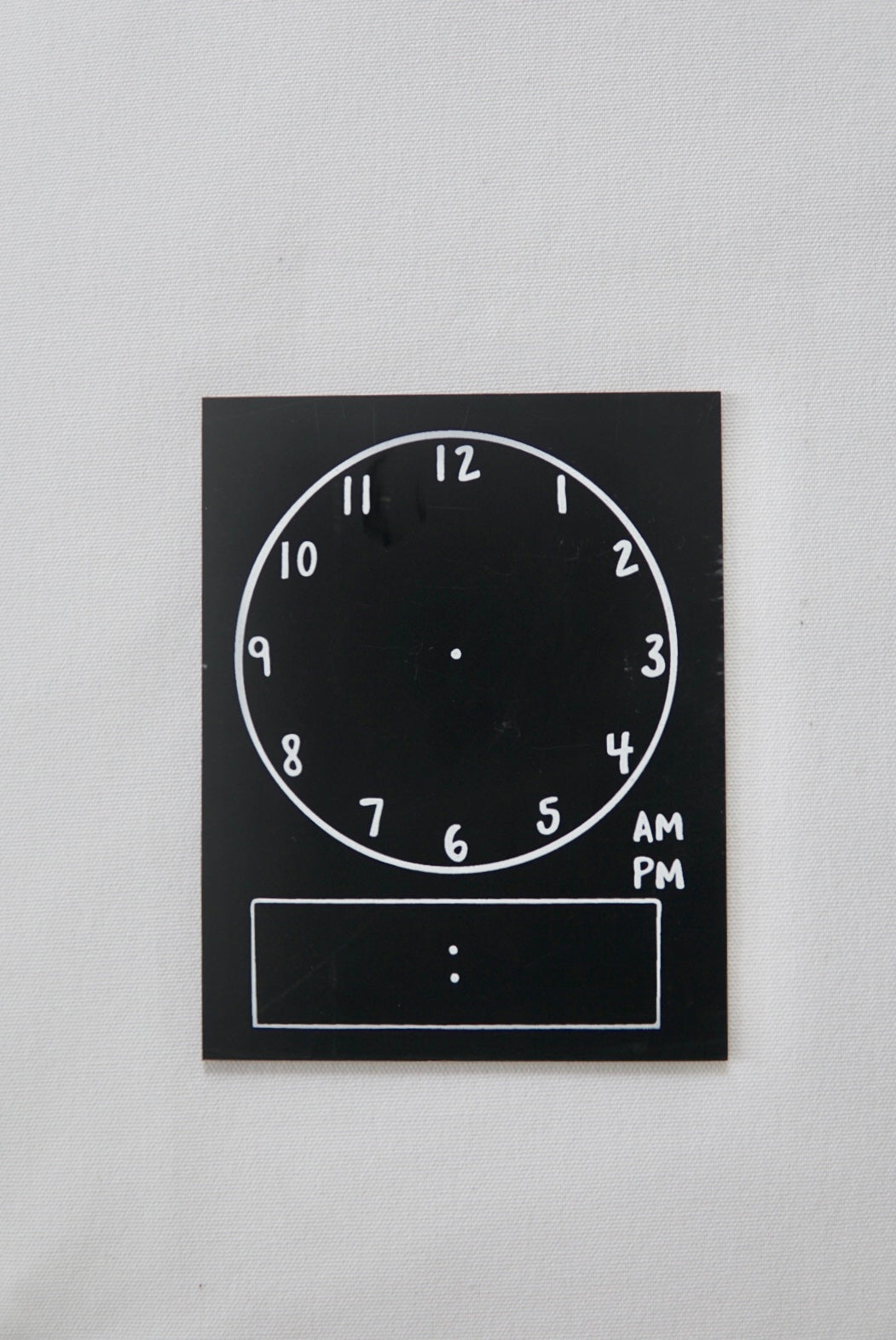 Travel Size Clock Chalkboard