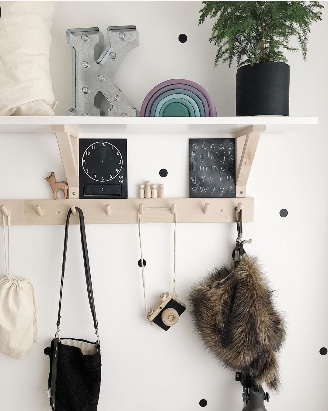 Travel Size Clock Chalkboard