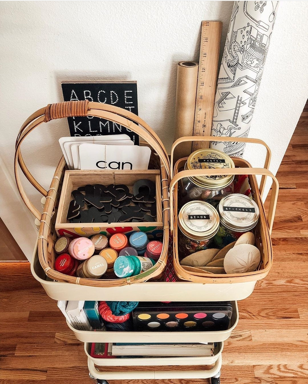 Travel Size Uppercase ABC Chalkboard