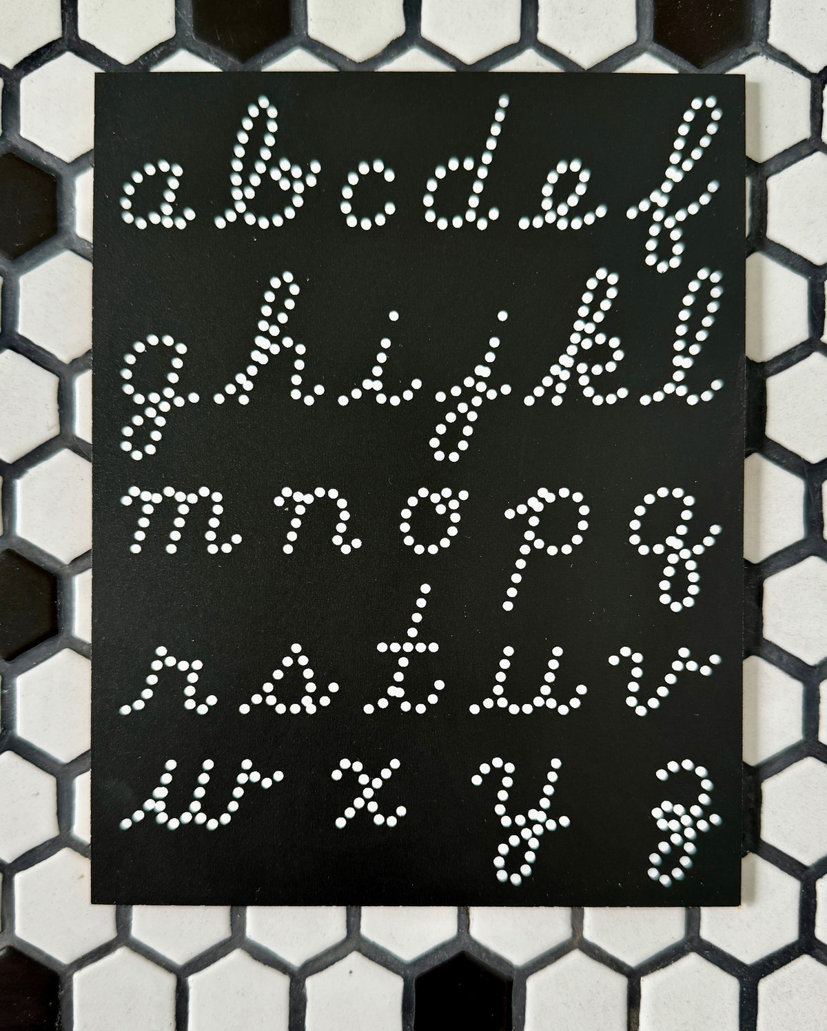 1212 Cursive Travel Size Lowercase Cursive Letters Chalkboard – Chalk Full of Design