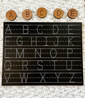 Trace-N-Write Uppercase Alphabet Chalkboard