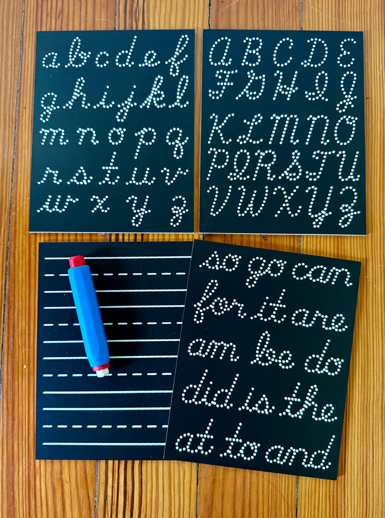 Cursive Writing Pallet Handwriting Basics Cursive Travel Set – Chalk Full of Design
