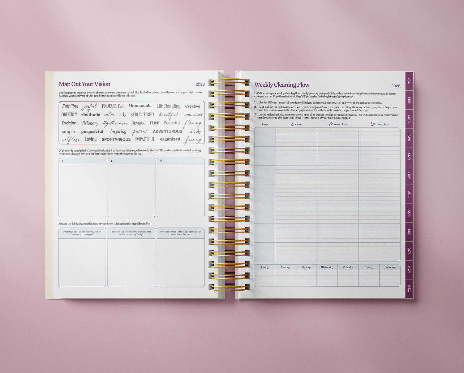 The Well Ordered Day Planner - 2026 Edition (Not Quite Perfect)