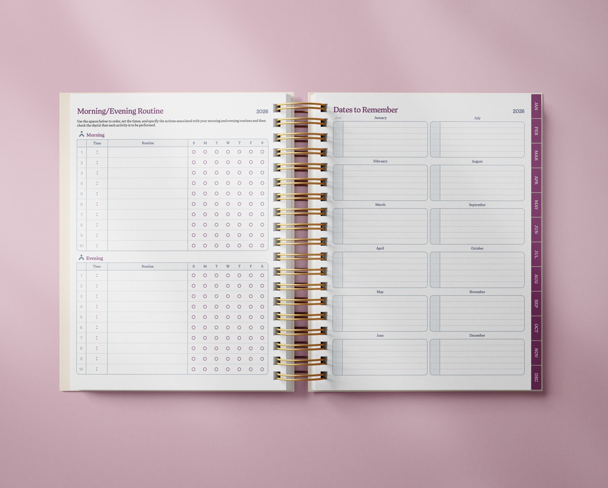 The Well Ordered Day Planner - 2026 Edition (Not Quite Perfect)