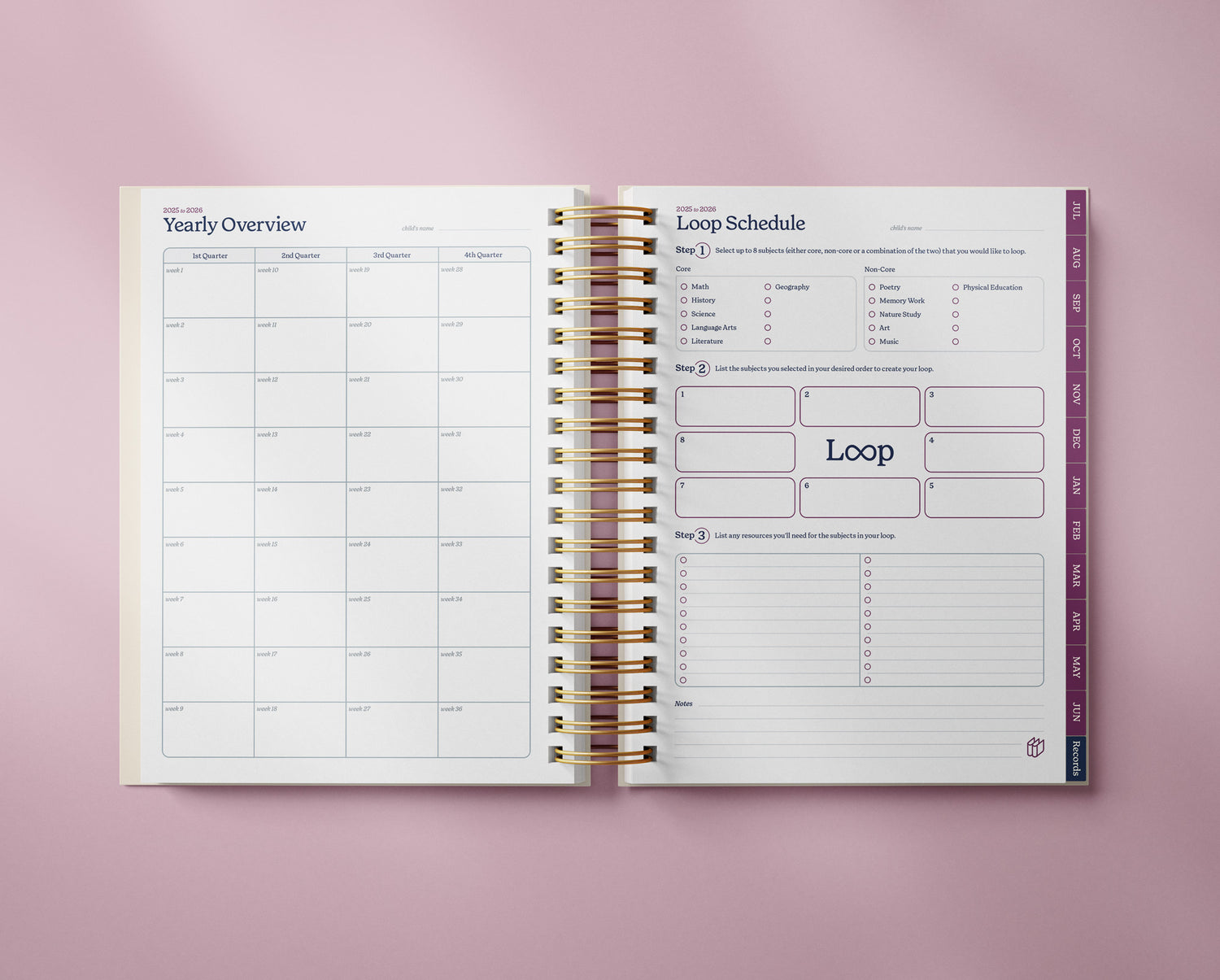 The Well Ordered Homeschool Planner - 2025-2026 Edition