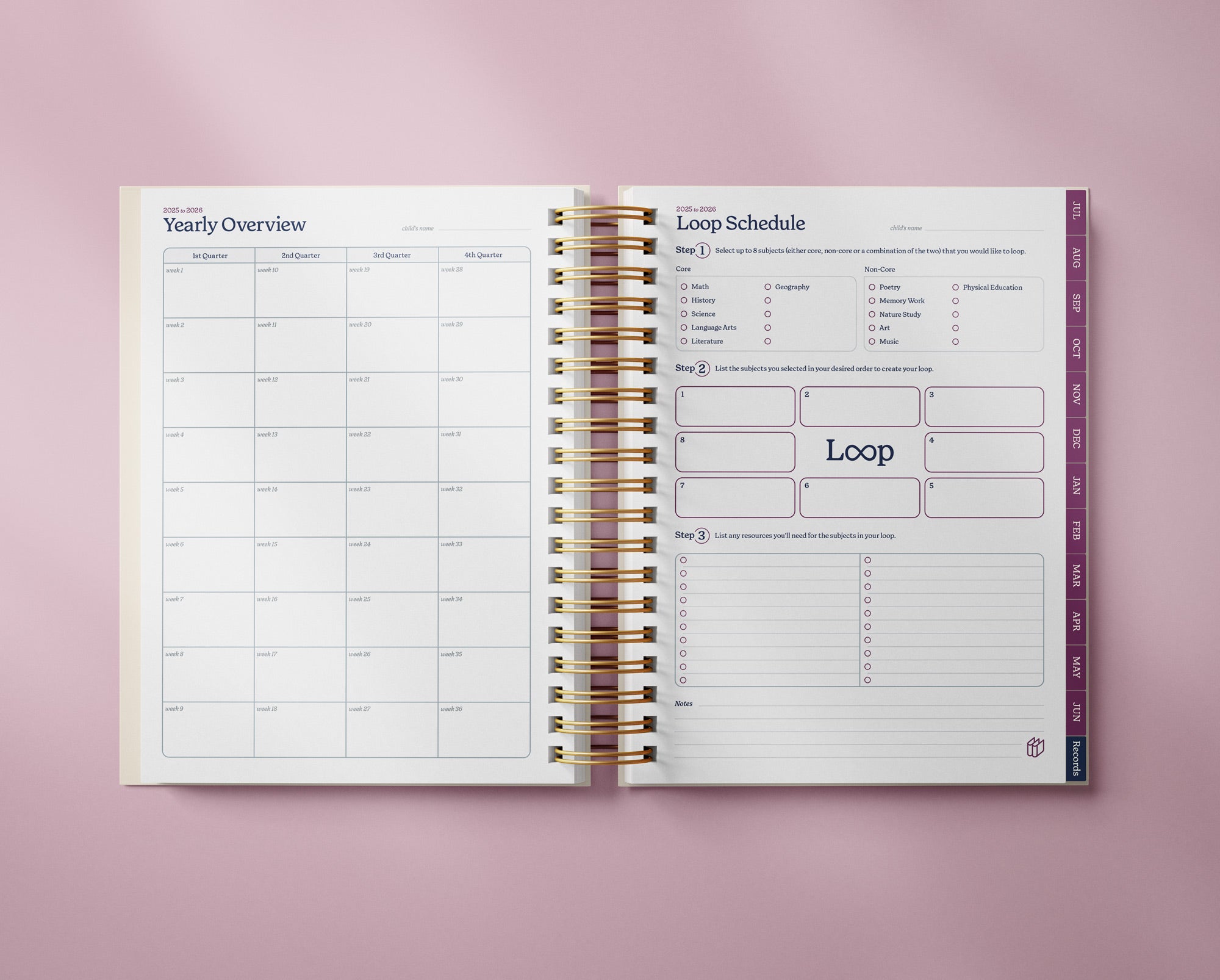 The Well Ordered Homeschool Planner - 2025-2026 Edition