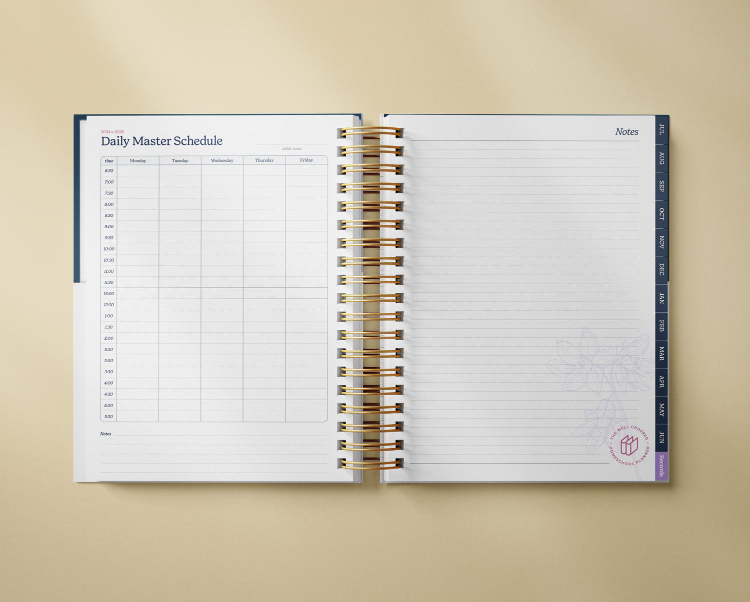 The Well Ordered Homeschool Planner - 2024-2025 Edition