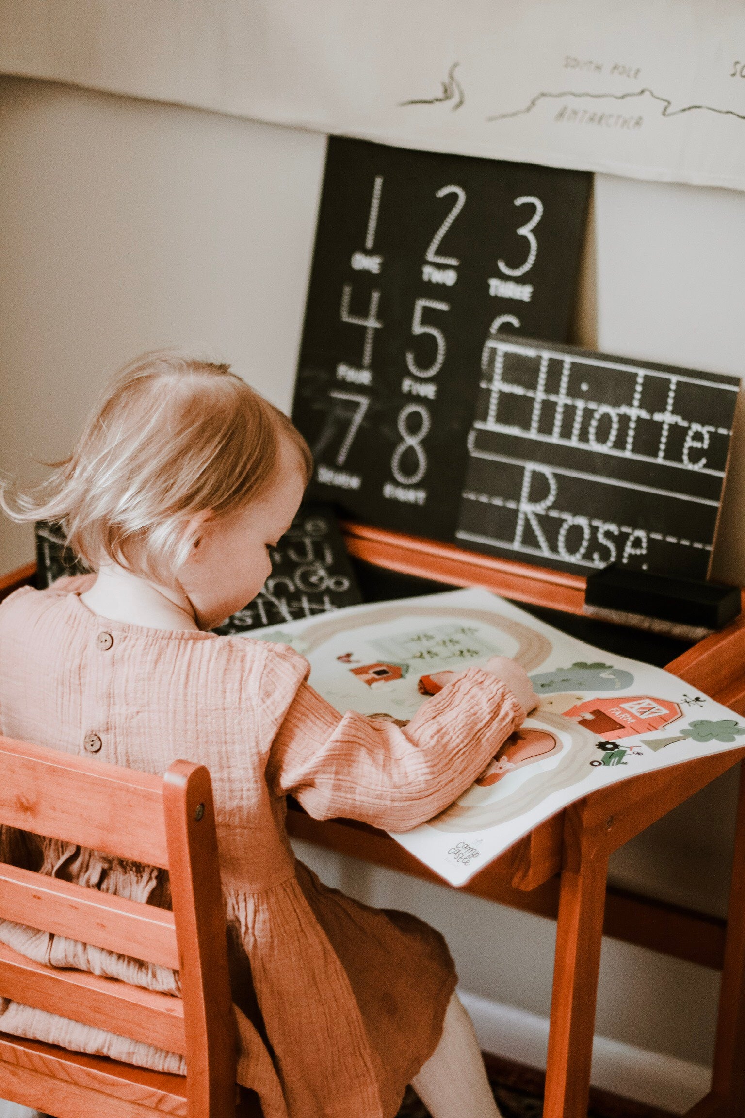 Personalized 2 Line Chalkboard (7x11)