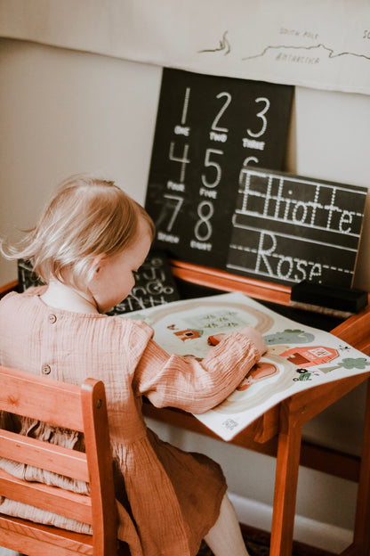 Personalized 2 Line Chalkboard (7x11)