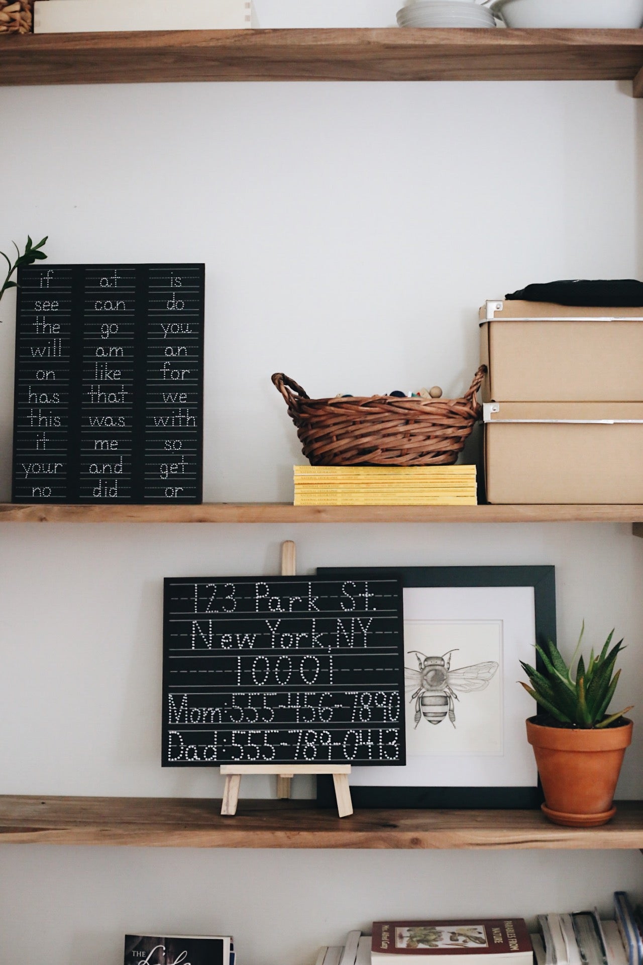 Personalized 5 Line (Extended) Chalkboard (11x14)