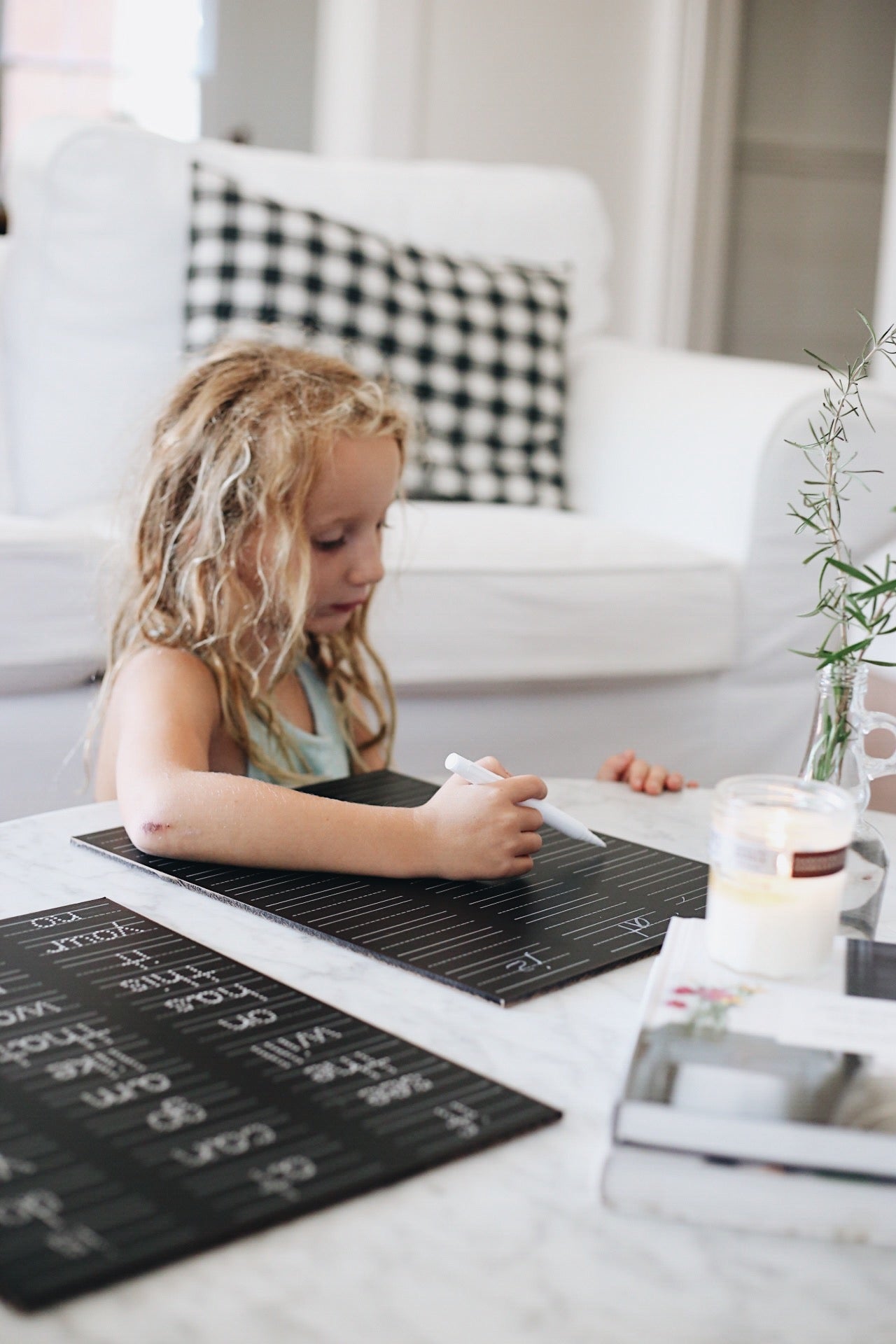 3 Column Lined Practice Trace-n-Erase Chalkboard®