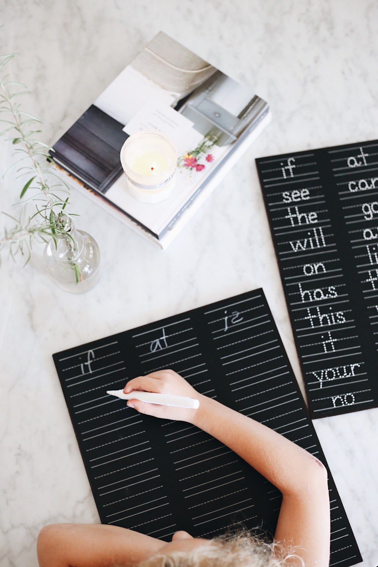 3 Column Lined Practice Trace-n-Erase Chalkboard®
