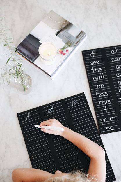 3 Column Lined Practice Trace-n-Erase Chalkboard®