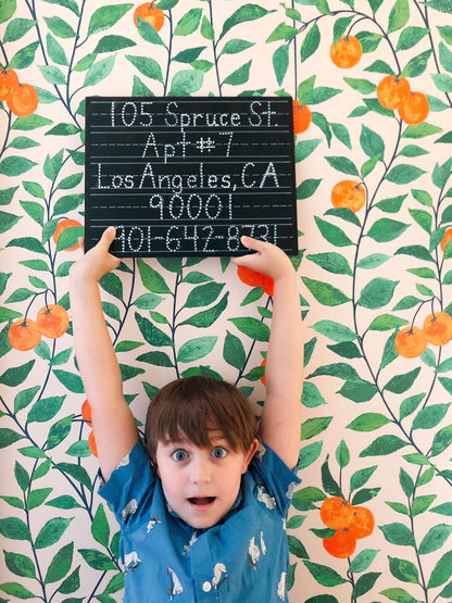 Personalized 5 Line (Extended) Chalkboard (11x14)