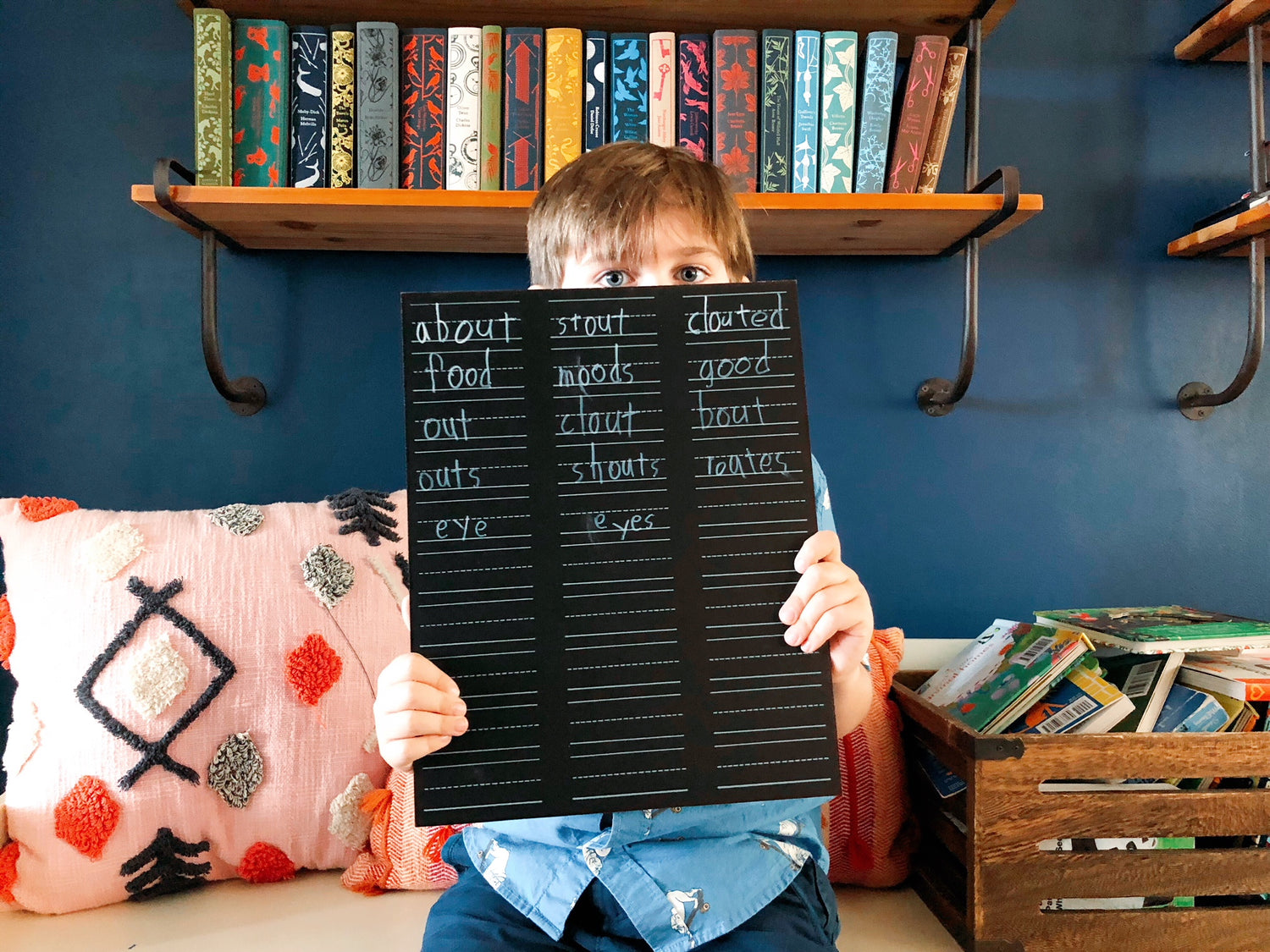 3 Column Lined Practice Trace-n-Erase Chalkboard®