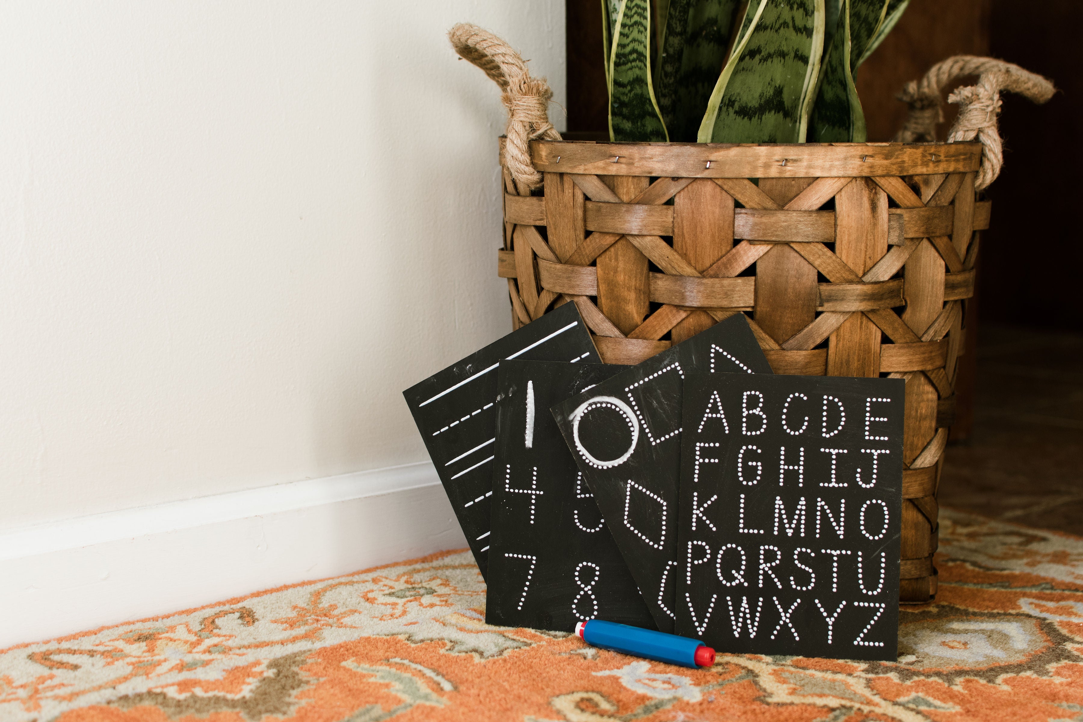 Travel Size Uppercase ABC Chalkboard