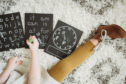 Travel Size Clock Chalkboard