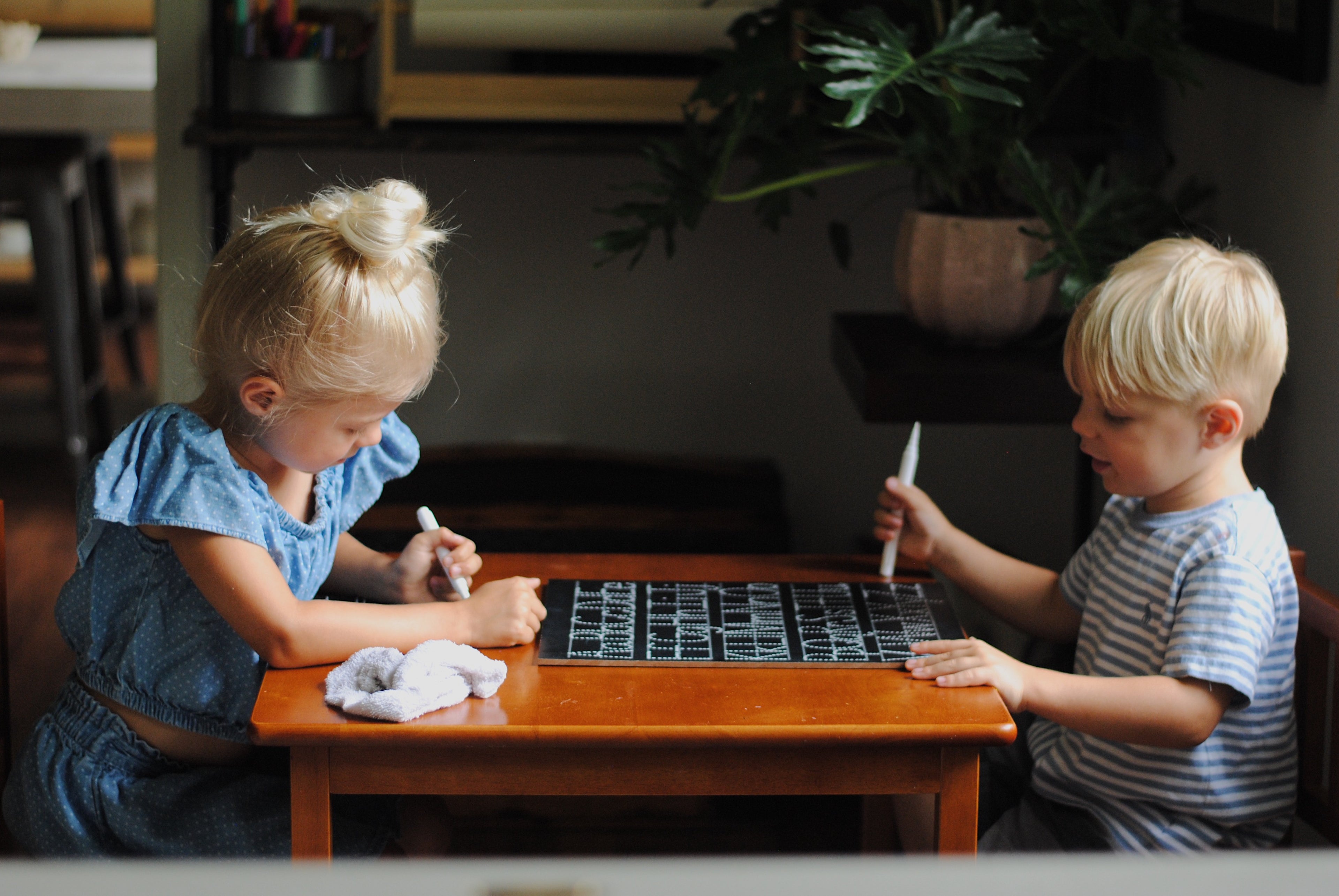 ABC Trace-n-Erase Chalkboard® (lined)