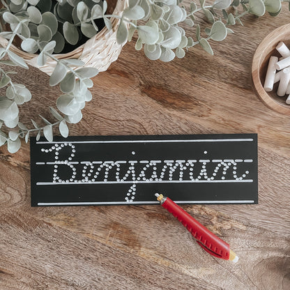 Personalized Name Tag Chalkboard
