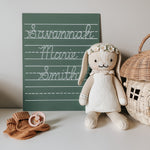 Step 3: (Cursive) Green Personalized 11x14 Trace-n-Erase Chalkboard®