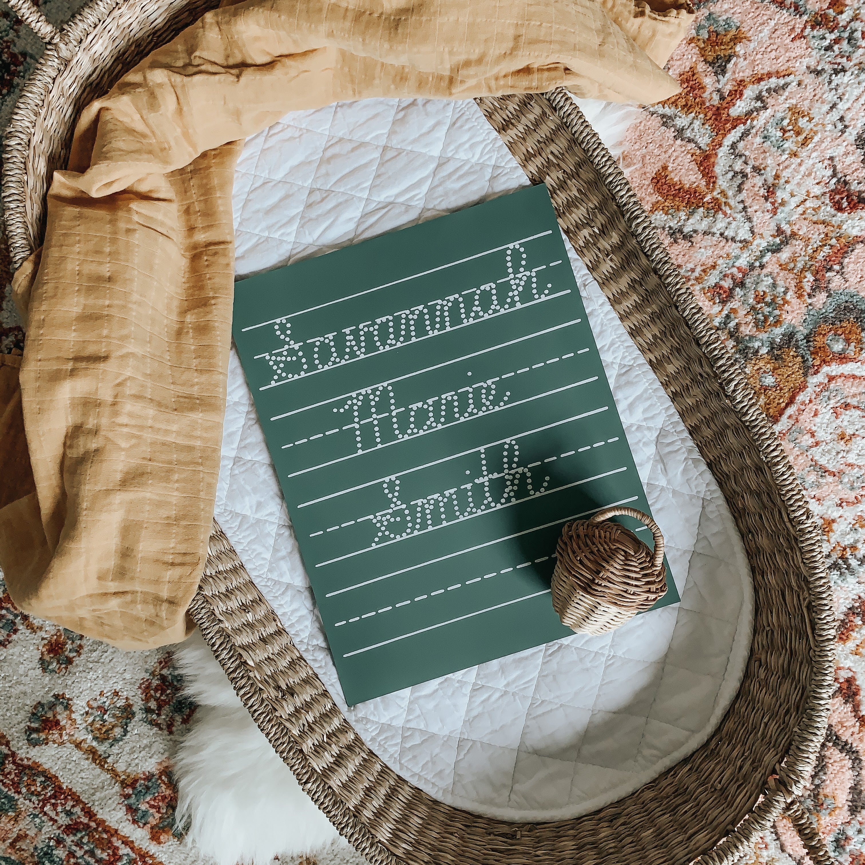 Personalized 4 Line Chalkboard (11x14)