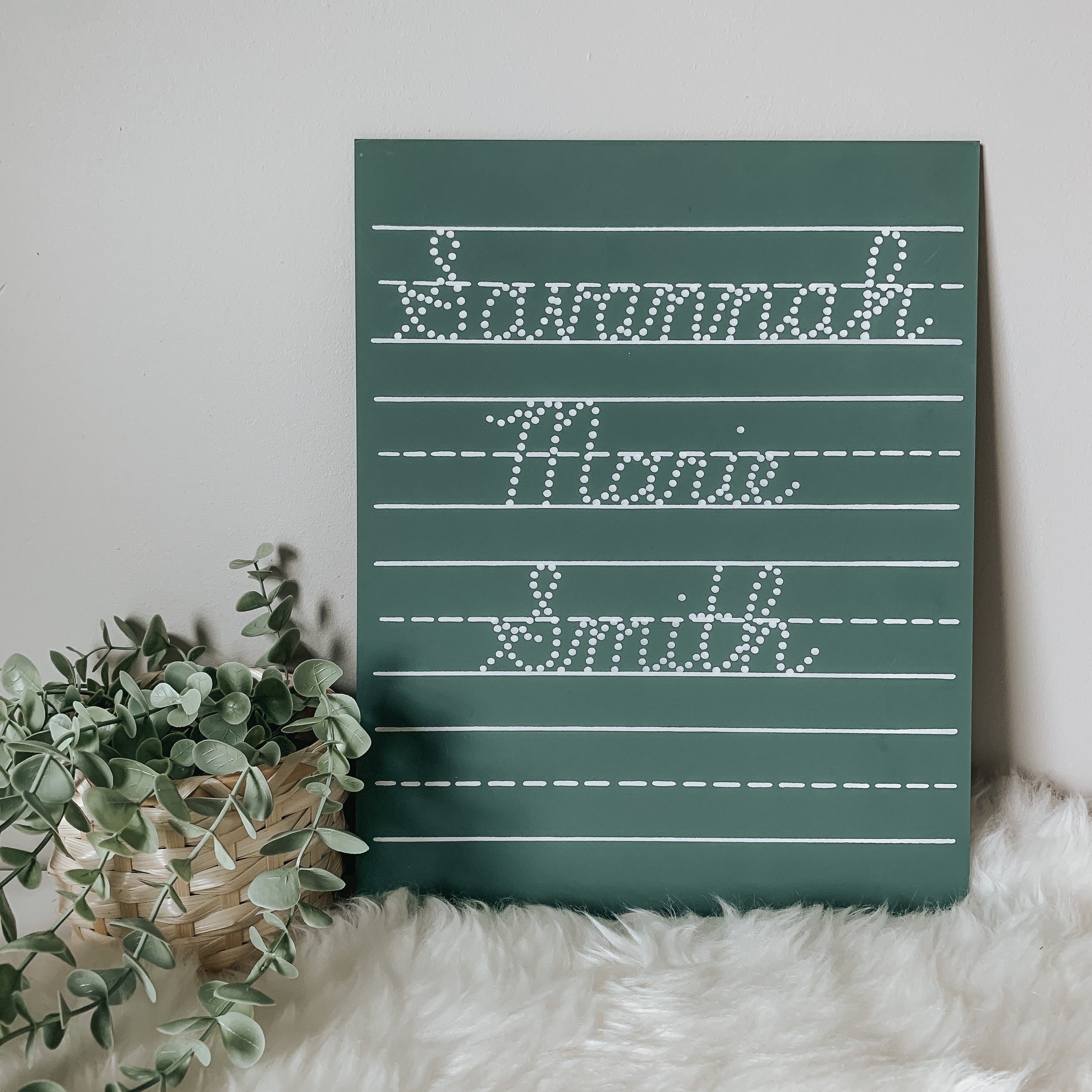 Personalized 4 Line Chalkboard (11x14)