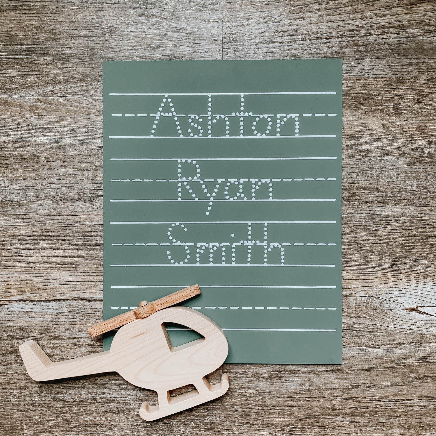 Personalized 4 Line Chalkboard (11x14)