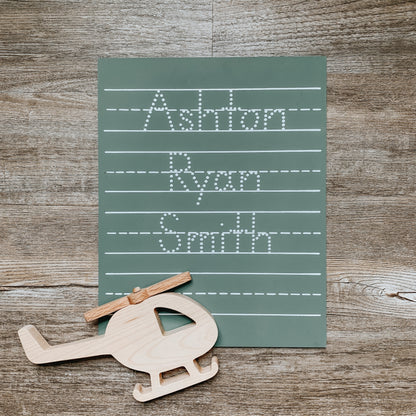 Personalized 4 Line Chalkboard (11x14)