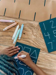 Travel Size Shapes Chalkboard (Black)