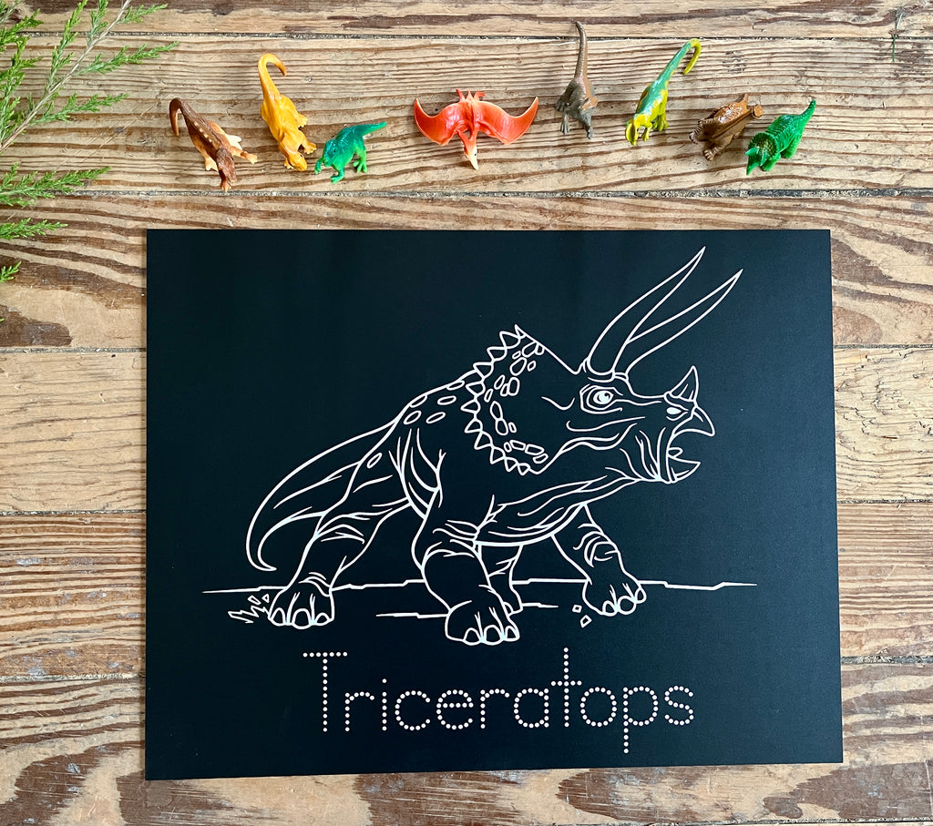 Step 2 - Triceratops Dinosaur Boards