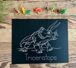 Step 2 - Triceratops Dinosaur Boards
