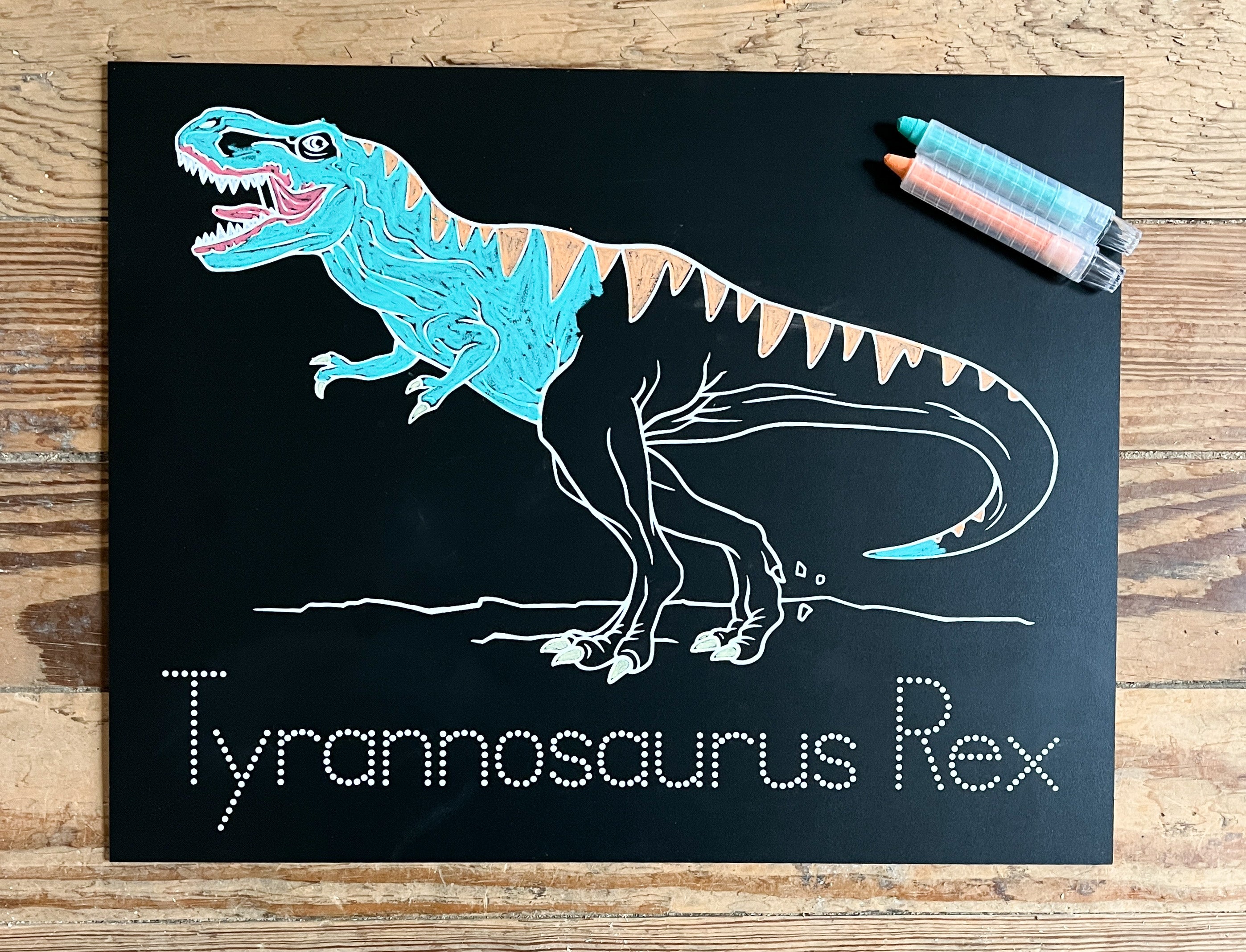 Tyrannosaurus Trace-n-Erase Chalkboard® (Black)