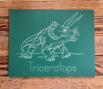 Step 2 - Green Triceratops Dinosaur Boards