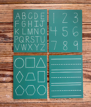 Step 1: Green Trace-n-Erase Chalkboard® Travel Set