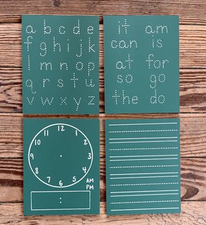 Step 2: Green Trace-n-Erase Chalkboard® Travel Set