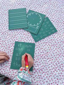 Step 2: Green Trace-n-Erase Chalkboard® Travel Set