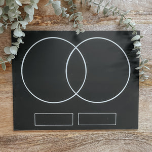 Venn Diagram Trace-n-Erase Chalkboard®