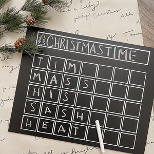 Countdown Calendar (Black)