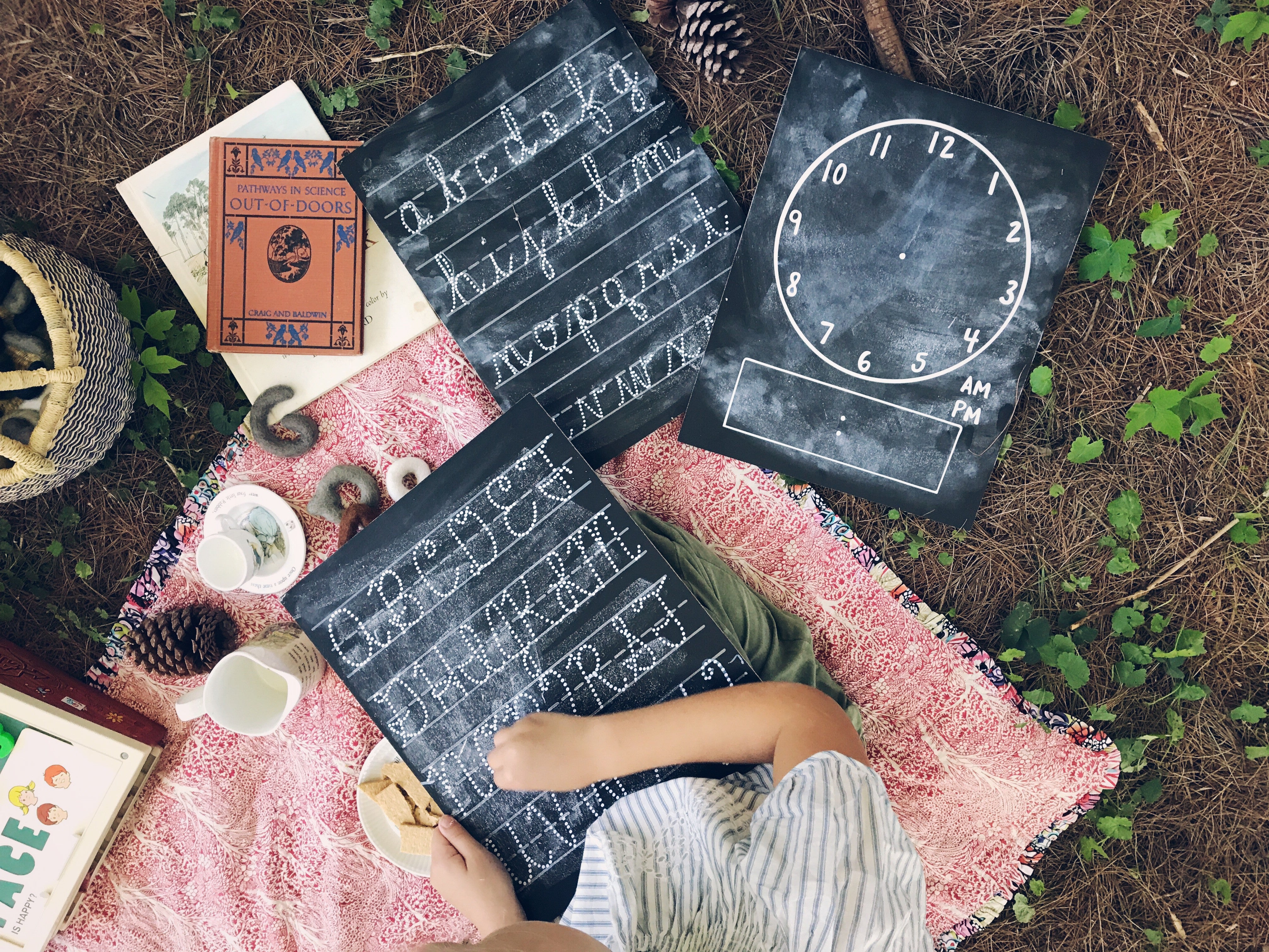 Lower Case Cursive ABC Trace-n-Erase Chalkboard®