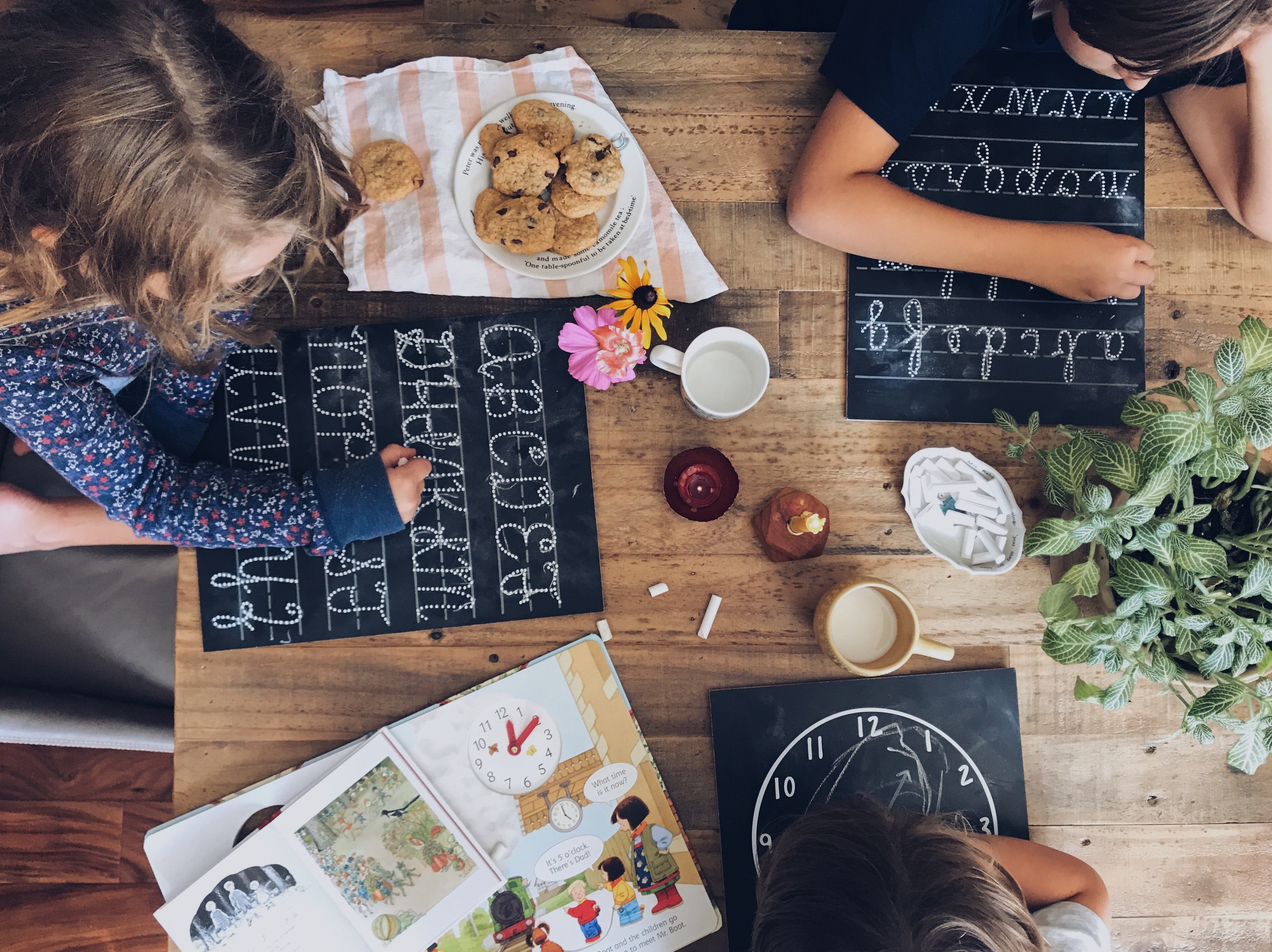 Uppercase Cursive ABC Trace-n-Erase Chalkboard®