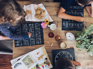 Uppercase Cursive ABC Trace-n-Erase Chalkboard®