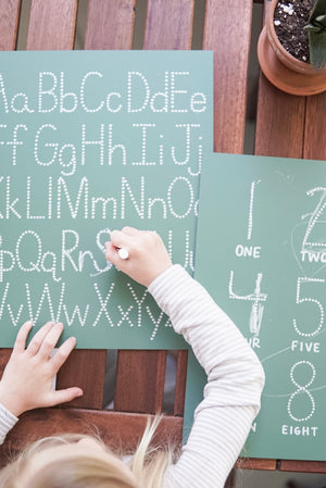 Step 1: ABC (Green) Trace-n-Erase Chalkboard®