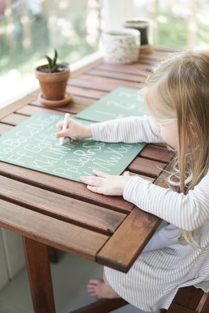 Step 1: ABC (Green) Trace-n-Erase Chalkboard®
