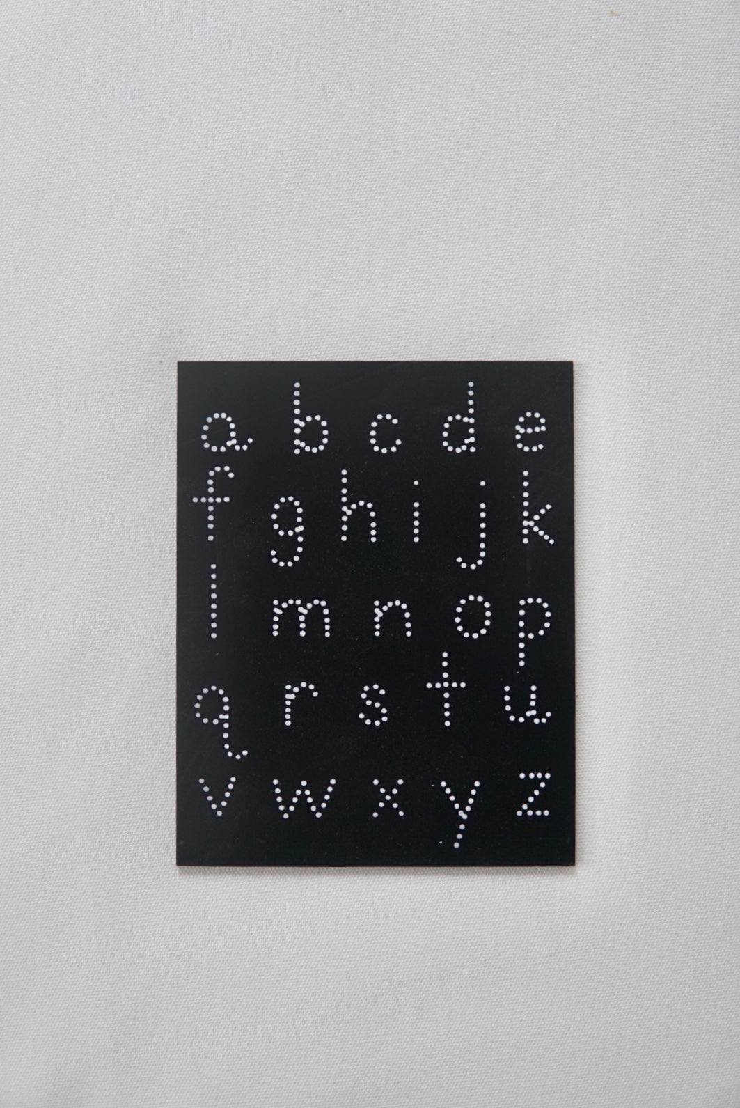 Travel Size Lowercase ABC Chalkboard