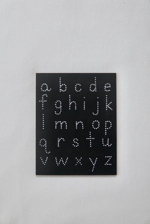 Travel Size Lowercase ABC Chalkboard (Black)