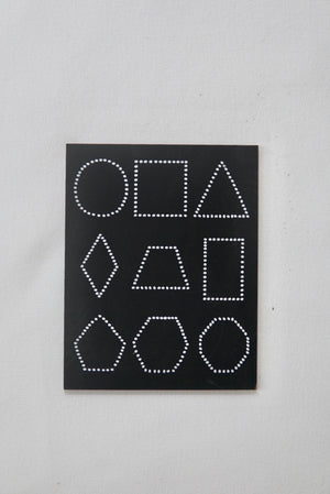 Travel Size Shapes Chalkboard (Black)